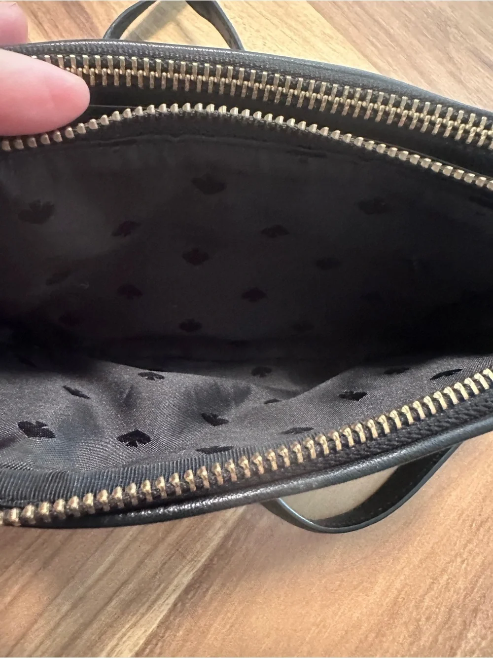 Kate Spade black leather Briar Lane quilted Kendall crossbody purse